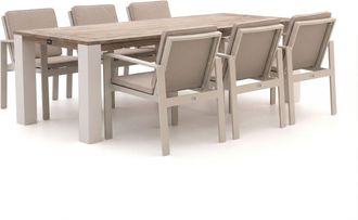 Bellagio la vita attrattiva Bellagio Vazzola/ROUGH-X 240cm dining tuinset 7-delig