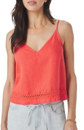 Splendid Stella Linen Tie Back Top in Scarlet Red at Nordstrom, Size X-Large