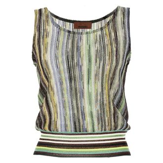 Missoni Sleeveless Tops, female, Multicolor, Size: XS Top