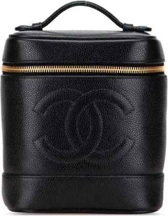 Chanel 1994-1996 CC Caviar Case vanity bag - Black