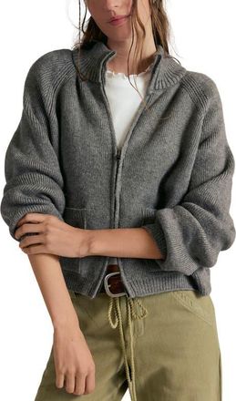 Free People We The Free On It Full Zip Sweatshirt in Cool Grey at Nordstrom, Size X-Small