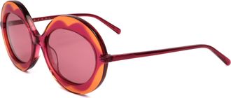 Marni Womens 53mm Wine Brick Sunglasses
