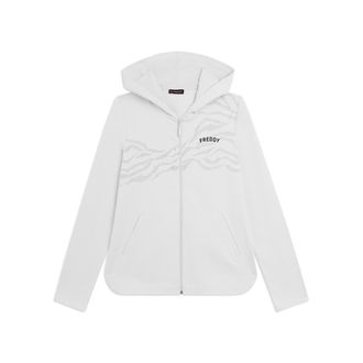 Freddy Felpa Cappuccio in French Terry con Zip e Motivo Grafico