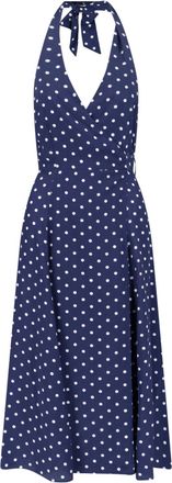 P.A.R.O.S.H. Maxi Polka Dot Dress - Blue