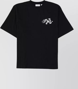 Off-white cotton logo t-shirt