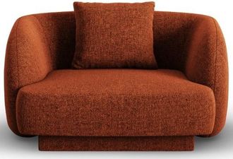 BLOOMINGLOFT Design Sessel Tulum mit Chenille-Bezug