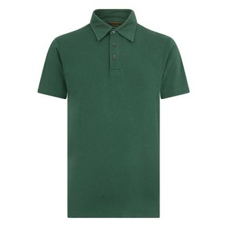 Moorer Polo Shirts, male, Green, Size: 4XL Cotton Polo