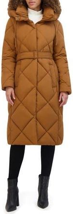 Kenneth Cole Powder Touch Matte Quilted Jacket in Amber at Nordstrom Rack, Size X-Small
