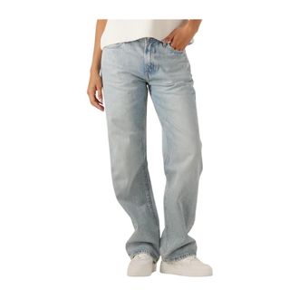 Calvin Klein Jeans, Dames, Blauw, W32 L32, Katoen, Signature 90s Straight Lafayette