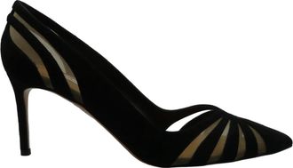 Aquazzura Hohe Schuhe - Decollete Nero in Suede - Gr. 38,5 (EU) - in Schwarz - f&uuml;r Damen
