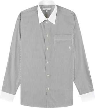 Sporty & Rich Camicia a righe con tasca - Verde