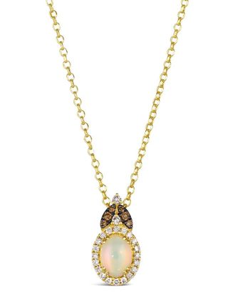 Le Vian Neopolitan Opal 14K 0.84 Ct. Tw. Diamond & Opal Pendant