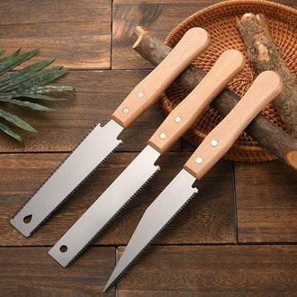 OEM 3 Sierras De Mano Peque&ntilde;as Para Carpinter&iacute;a, Hoja De Sierra Flexible De 30,8 Cm, Mango De Madera Antideslizante, Carpinter&iacute;a Afilada Ligera