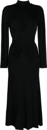 Diane Von F&uuml;rstenberg Marquise maxi dress - women - Wool/Lyocell - L - Black