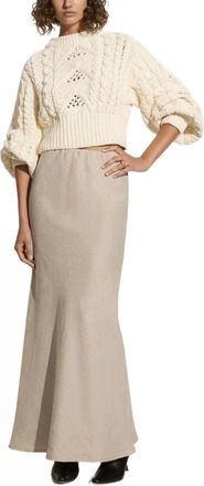 Faithfull The Brand Alanna Knit Jumper In Cream