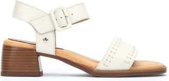 Pikolinos Off White Dames Sandaal Oliva - Dames - Sandalen met hakken - Wit - 41 EU - Schoenen