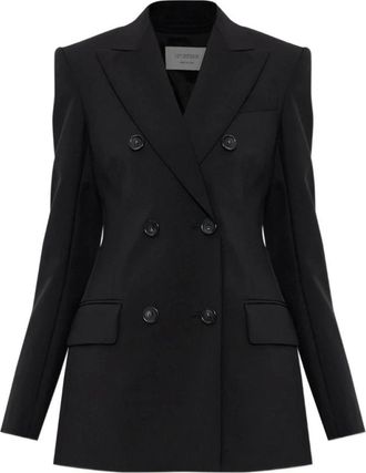 Sportmax Adamo Blazer - Dames - Blazers - Zwart - 2XS - Wol - Jassen