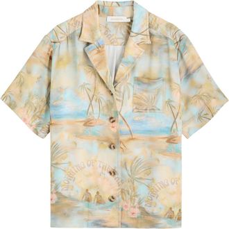Zimmermann Illuminate Printed Crepe Shirt - Multicoloured 1 - 4 (UK 16 / XL)