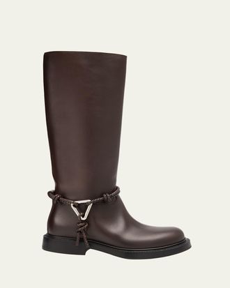 Bottega Veneta James Knee-High Leather Boots