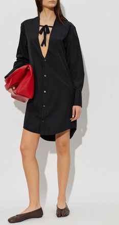 Maison Margiela Shirt Dress, Womens, Black