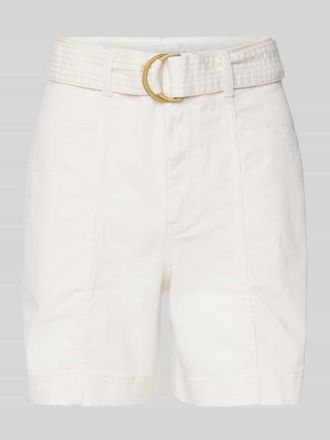 Vila High Waist Shorts mit G&uuml;rtel Modell OLA in Offwhite, Gr&ouml;&szlig;e 34