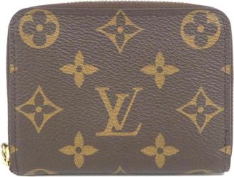 Louis Vuitton Marron Coated Canvas Coin Purse/Coin Case (Pre-Owned)