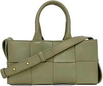 Bottega Veneta Pre-owned Leather bottega-veneta-bags - Dames - Vintage Handtas - Groen - ONE Size - Vintage