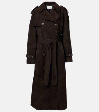 Magda Butrym Double-breasted suede trench coat