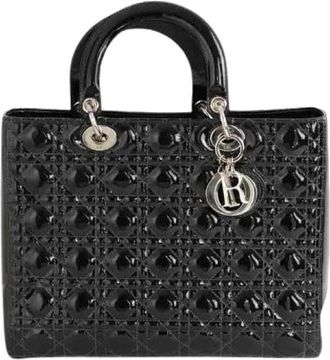 Dior Pre-owned Cabas Lady Dior - Dames - Vintage Handtas - Zwart - ONE Size - Leer - Vintage