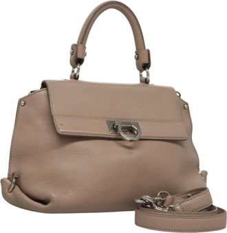 Ferragamo Sofia Satchel Leather Leather Bag (Pre-Owned)