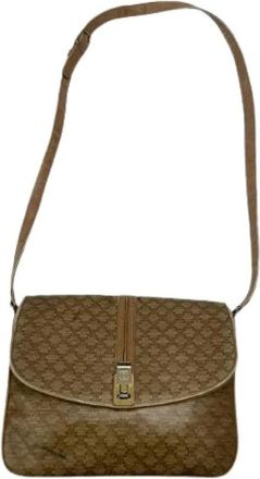 Celine Pre-owned Shoulder Bags, female, Brown, Size: ONE SIZE Pre-owned Vintage Leather Shoulder Bag