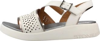 Stonefly Onda 3 Nappa Lth - Dames - Sleehakken - Wit - 39 EU - Leer - Schoenen