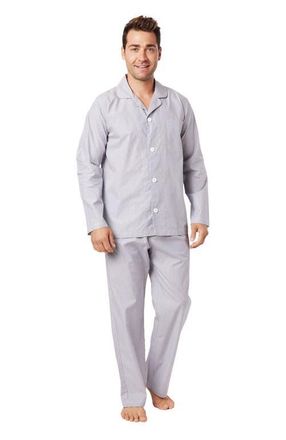 The Cats Pajamas Mens Luxe Pima Pajama in West Side Blue at Nordstrom, Size Small