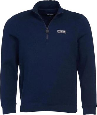 Barbour Zip-through Sweatshirt - Heren - Vesten met rits - Blauw - M - Katoen - Hoodies & sweatvesten