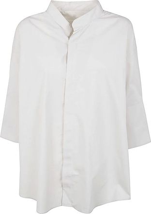 Ami Dames, Blouses & Shirts, Wit, Maat: XS Katoen