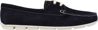 Prada su&egrave;de loafers in zwart, damesschoenen