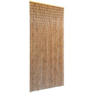 vidaXL Cortina Para Puerta 90x200 Cm Bamb&uacute; Vidaxl