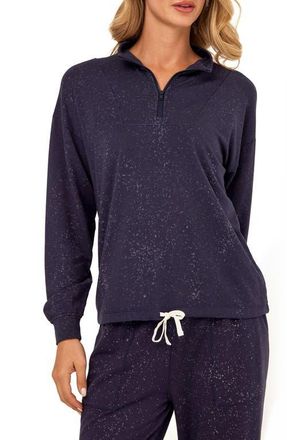 Threads 4 Thought Nyloa Spray Wash Terry Quater Zip Top in Stargazer at Nordstrom, Size X-Small
