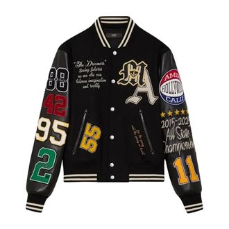 Amiri Bomber Jackets, male, Multicolor, Size: L Varsity Patch Jacket