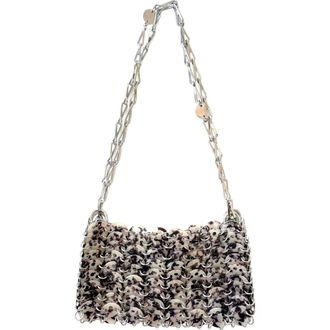 Paco Rabanne 1969 Tortoiseshell Print Shoulder Bag in Silver /Turtle Shell at Nordstrom