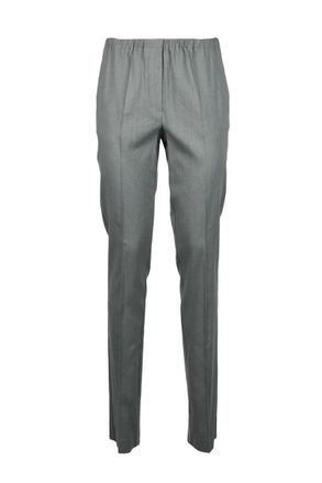 Alysi Linen Viscose Stretch Trousers - Grey