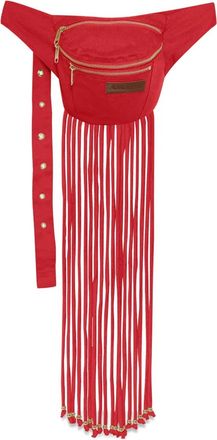 Amap&ocirc; Marsupio con frange - Rosso