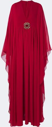 Elie Saab Silk chiffon kaftan