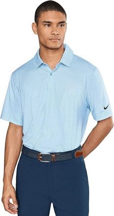 Nike Dri-FIT Good Polo Short Sleeve Floral Mens Clothing White/Work Blue/Black : 2XL, Elastane/Polyester