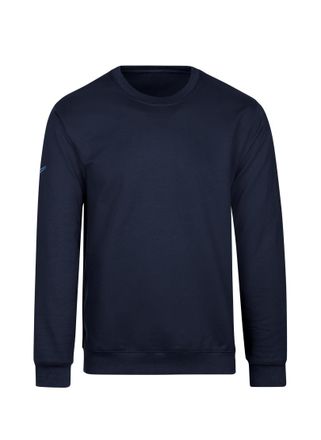 Trigema Sweatshirt TRIGEMA TRIGEMA Sweatshirt, Damen, Gr. 4XL, blau (navy), 70% Baumwolle, 30% Polyester, Basic, Sweatshirts Sweatshirt