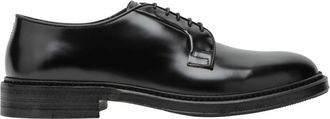 Rolando Sturlini Allacciata Flat Shoe - Heren - Nette schoenen - Zwart - 43 1/2 EU - Leer - Schoenen