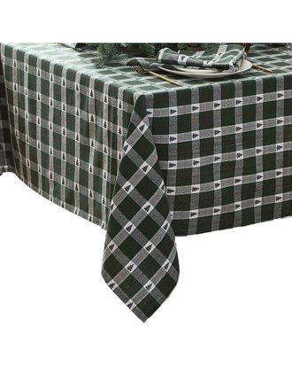 Elrene Sherwood Tree Dobby Cotton Rectangle Tablecloth