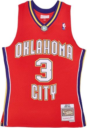 Mitchell & Ness Chris Paul NBA Swingman Tank Top - Heren - Tops zonder mouwen - Rood - XL - Polyester - Tops
