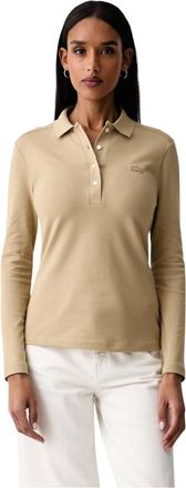 Lacoste Long Sleeve Tops - - Tops - Donna - Beige - S