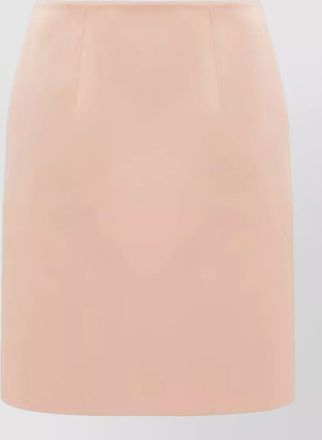 Chlo&eacute; high waist satin skirt seam detail